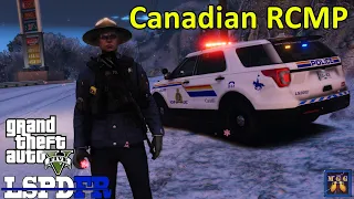 Royal Canadian Mounted Police Patrol In The Snow | GTA 5 LSPDFR Episode 503