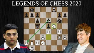 НЕВЕРОЯТНЫЙ зевок Ананда в партии против Карлсена! Legends of Chess - Prelims 2020 Шахматы.