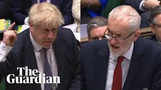 Boris Johnson and Jeremy Corbyn clash over NHS
