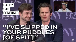 Jonathan Groff has a spitting problem