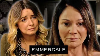 Chas Sees Her Scars For The First Time | Emmerdale