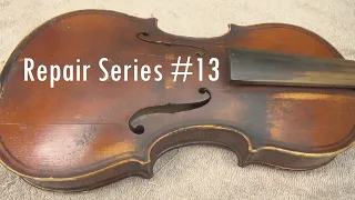 Repair Series #13 - Broken violin - GiveAway: Fiddlerman Strings - ASMR