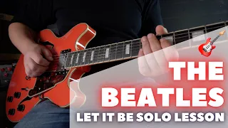 The Beatles - Let it Be Guitar Solo Lesson + Tabs