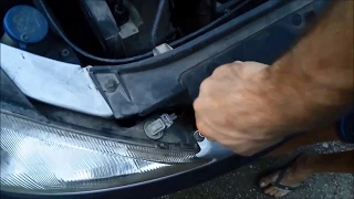 How to replace headlights Peugeot 206
