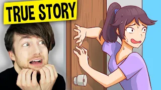 I FOUND A SECRET DOOR IN THE GIRLS BATHROOM (My Story Animated Reaction)