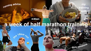 A WEEK OF HALF MARATHON TRAINING | gym sessions | running advice | the 16km run | Conagh Kathleen