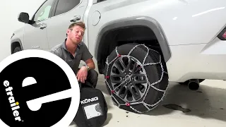 etrailer | Konig Diamond Pattern Snow Tire Chains Installation - 2022 Toyota Tundra