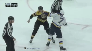 Patrick Maroon vs Zdeno Chara Jan 17, 2019