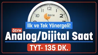 Reklamsız - TYT SÜRE Sayacı (Analog + Dijital) -ÖSYM Yönergeli #YKS TEK!