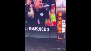 Dustin Poirier’s Wife Gives Conor McGregor The Middle Finger In The Octagon