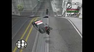 GTA San Andreas: На велосипеде на трамвае