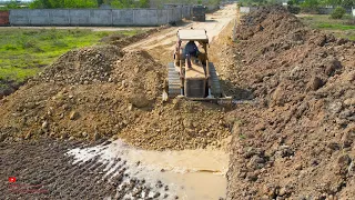 Wonderful Smooth​ Power Heavy Dozer Working Skills Design Construction New Road Foundation