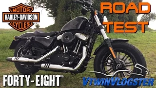 HARLEY DAVIDSON 48 FORTY EIGHT 2016 TEST RIDE | SCRAPING PEGS!