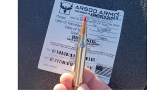 30-06 & 300 Weatherby Mag vs AR500