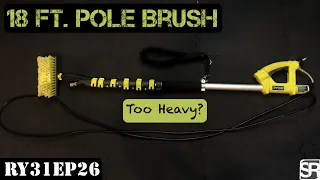 Ryobi 18 ft. Adjustable Telescoping Extension Pole Pressure Washers Attachable Brush Head - RY31EP26