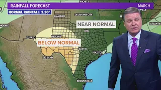 DFW Weather | Near normal rainfall expected in March, 14 day forecast