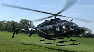 BELL 407 G-FRNS LANDING AT CARS N COPTERS UK 2023 14-5