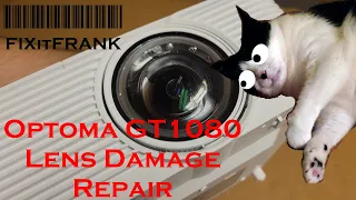 Optoma GT1080 DLP Projector Repair | Heavily Scratched Lens