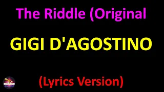 Gigi D'Agostino - The Riddle (Original Mix) (Lyrics version)