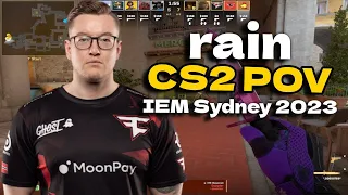 CS2 POV FaZe rain (18/16) vs Vitality (Inferno) IEM Sydney 2023