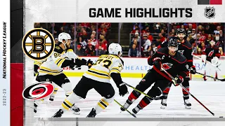 Bruins @ Hurricanes 1/29 | NHL Highlights 2023