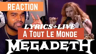 SOUTH AFRICAN REACTION TO Megadeth - A Tout Le Monde (Lyrics on screen)+Woodstock 99 LIVE