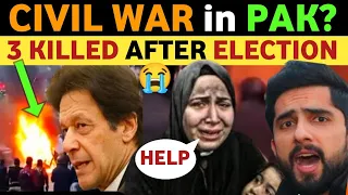 PAK ELECTION RESULTS TURN INTO CIVIL WAR? | PAK PUBLIC REACTION ON INDIA REAL ENTERTAINMENT TV VIRAL