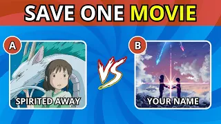 Save One Anime Movie - Which Anime Movie Do You Prefer? | The most popular anime Movies