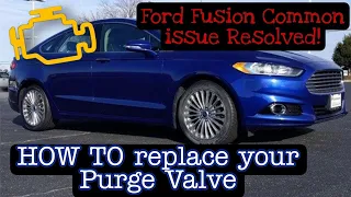 Ford Fusion Purge Valve Replacement // 2.0L Ecoboost 2013-2020 // HOW TO #DIY #HOWTO