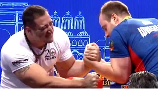 Krasimir Kostadinov vs Ivan Matyushenko at European Armwrestling Championship 2016