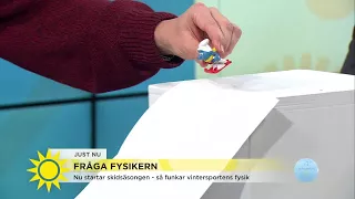 Fråga fysikern: Hur kan backhoppare flyga så långt? - Nyhetsmorgon (TV4)