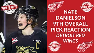 NATE DANIELSON DRAFT REACTION - Detroit Red Wings pick Danielson 9th overall - Live React & Analysis