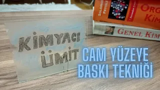 CAM YÜZEYE YAZI, RESİM, ÇİZİM AKTARMAK ÇOK KOLAY.