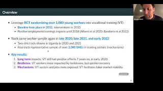 Building economic resilience through vocational training: Evidence from Uganda