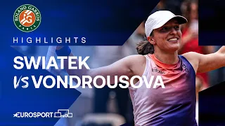 Iga Swiatek vs Marketa Vondrousova | Quarter-Final | French Open 2024 Highlights 🇫🇷