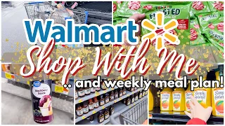 WALMART SHOP WITH ME | GROCERY SHOPPING AT WALMART | WEEKLY MEAL PLAN