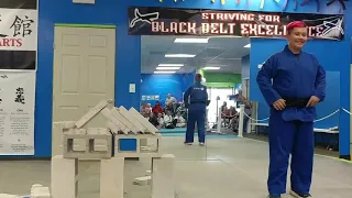 Breaking 5 Bricks with a Sidekick - Luis - Dojo Martial Arts - Bradenton, FL, USA - 2019