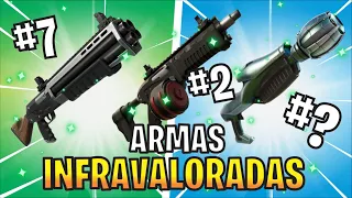 15 ARMAS MAS INFRAVALORADAS DE TODO FORTNITE