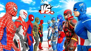 TEAM SPIDER-MAN VS TEAM CAPTAIN AMERICA - EPIC SUPERHEROES WAR