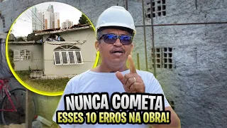 10 ERROS NA CONSTRUÇÃO DA SUA CASA QUE VAI TE FAZER PERDER MUITO DINHEIRO