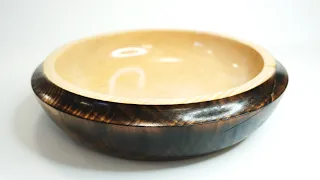 Woodturning | Bowl by Fire!!! Burnt Figured Maple Bowl