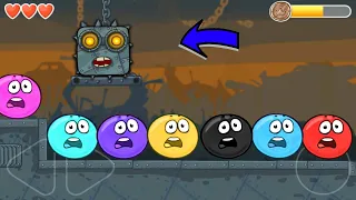 Red Ball 4 New Reverse Amazing ColorMix Ball Gameplay in Factory 45-41 with Boss Battle