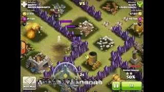 Clutch War Win Exploding Golemite for 50% | Clash with LeTHaL | Clash of Clans