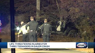 Teenagers seriously injured in crash in Salem