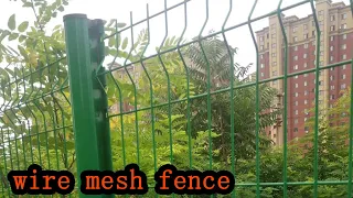 wire mesh fence, welded mesh 3d fence, wire fence panel