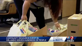 Volunteers give monthly free groceries, services in Orlando