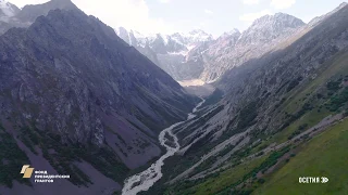 Кайсарский водопад. Водопады Северной Осетии.