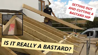 How to set out and cut a bastard hip***NO MATHS REQUIRED***Roof framing UK