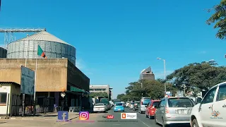 Lusaka Zambia   City Streets and CBD Downtown 4K