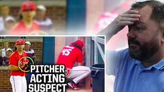 BRITS React to Fans catch Georgia pitcher cheating, a breakdown